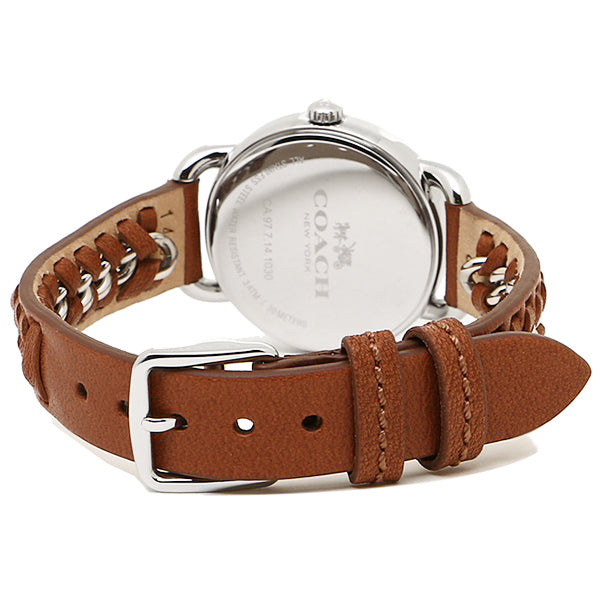 Delancy Leather And Stainless Steel Strap Ladies' Watch