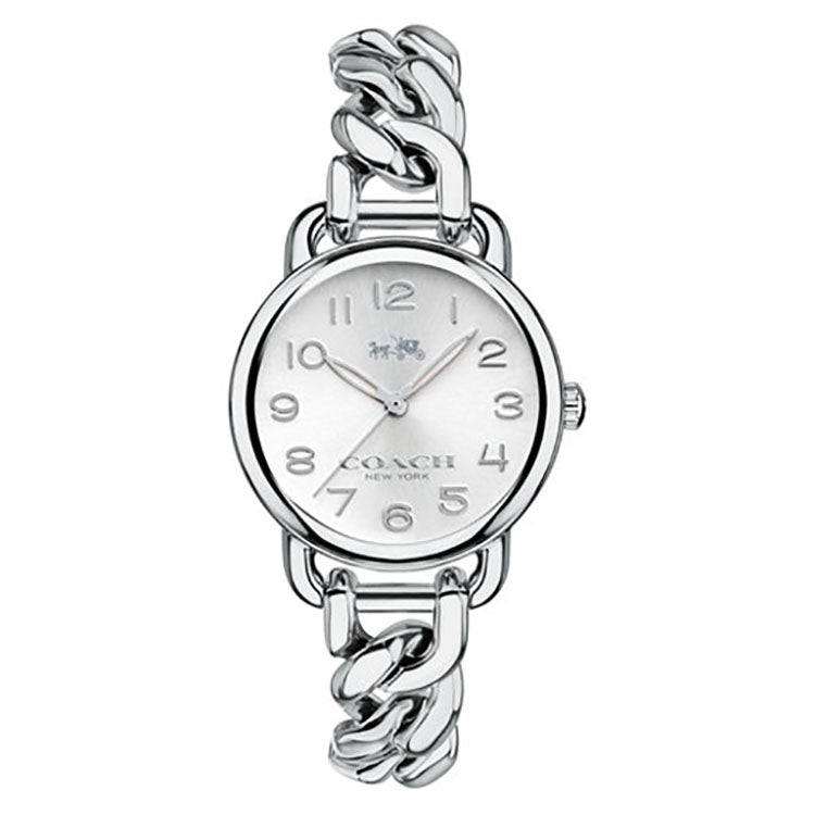 Delancy Silver Tone Link Bracelet Ladies' Watch
