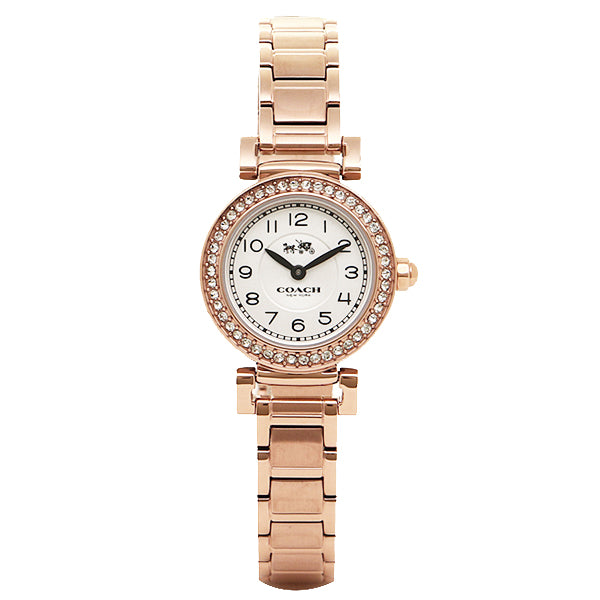 Madison Rose Gold Tone Stainless Steel White Dial Ladies' Watch