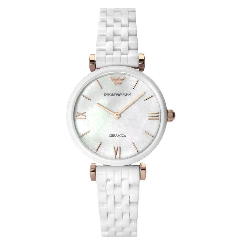 Ceramica White Mother Of Pearl Dial Ladies Watch
