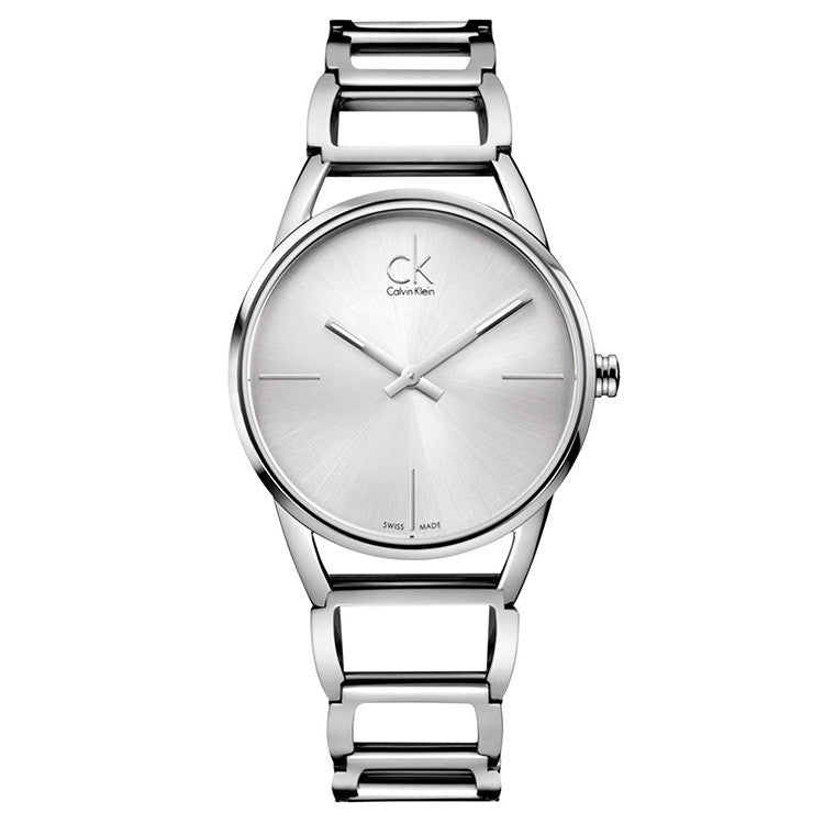 Stately Steel Dial Stainless Steel Ladies' Watch
