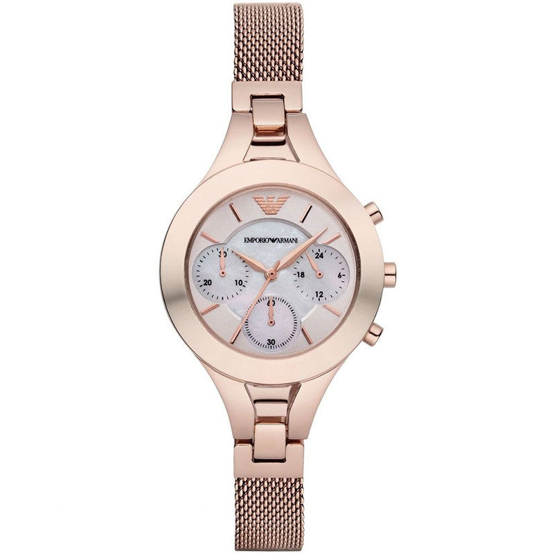 Dress Chronograph Mother Of Pearl Dial Ladies Watch