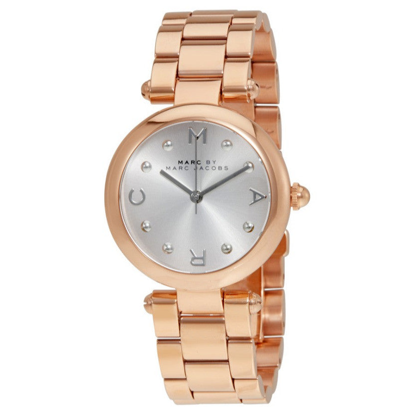 Dotty Silver Dial Rose Gold-tone Stainless Steel Ladies Watch