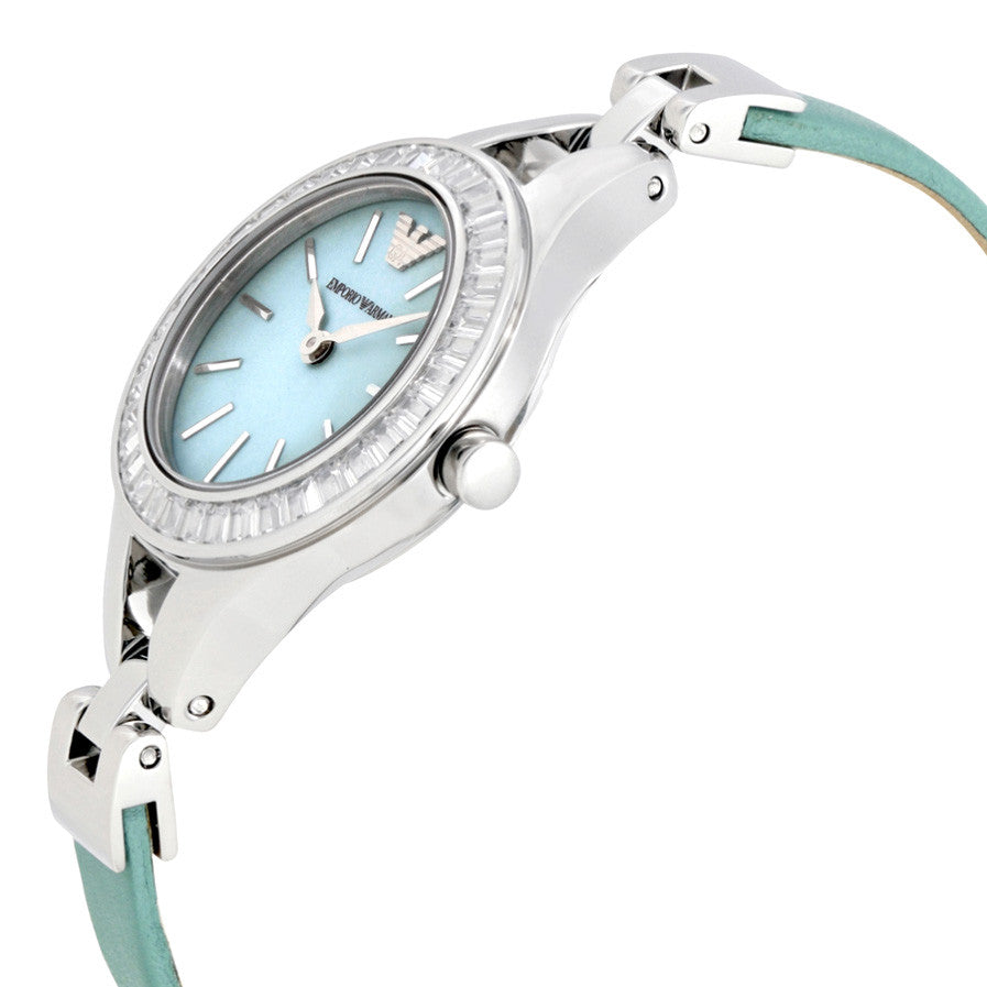 Dress Sea Blue Mother Of Pearl Dial Ladies Watch