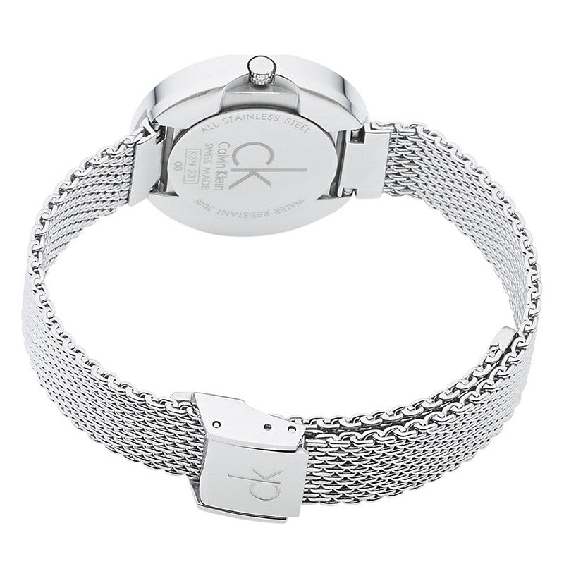 Firm Silver Dial Stainless Steel Ladies' Watch