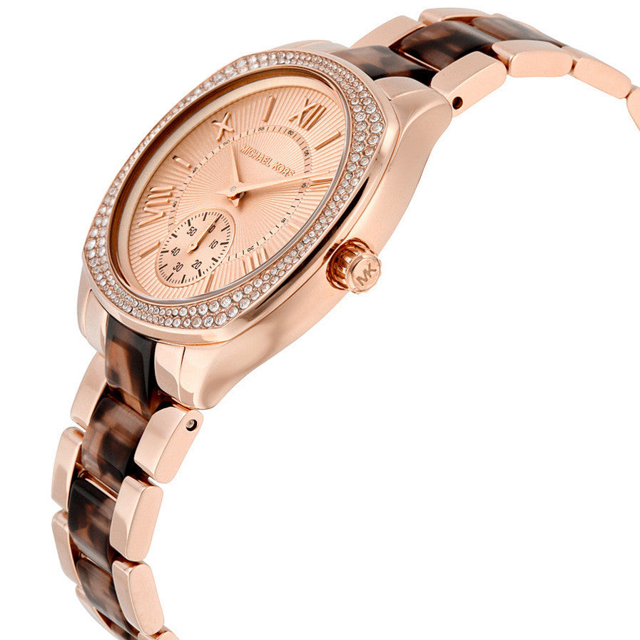 Bryn Rose Gold-Tone Dial Two Tone Ladies Watch