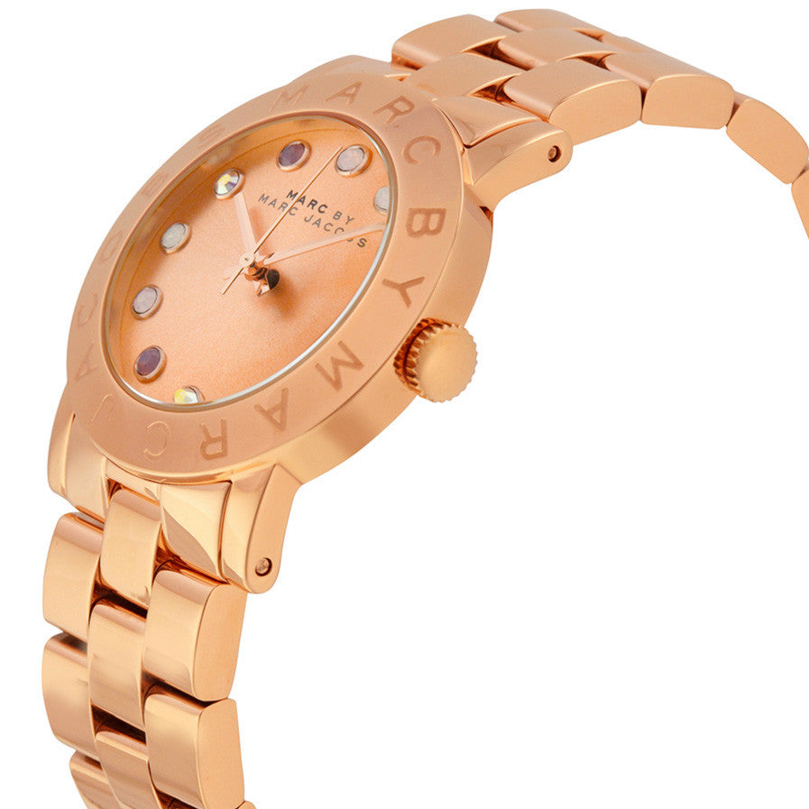Amy Dexter Rose Dial Rose Gold-tone Ladies Watch