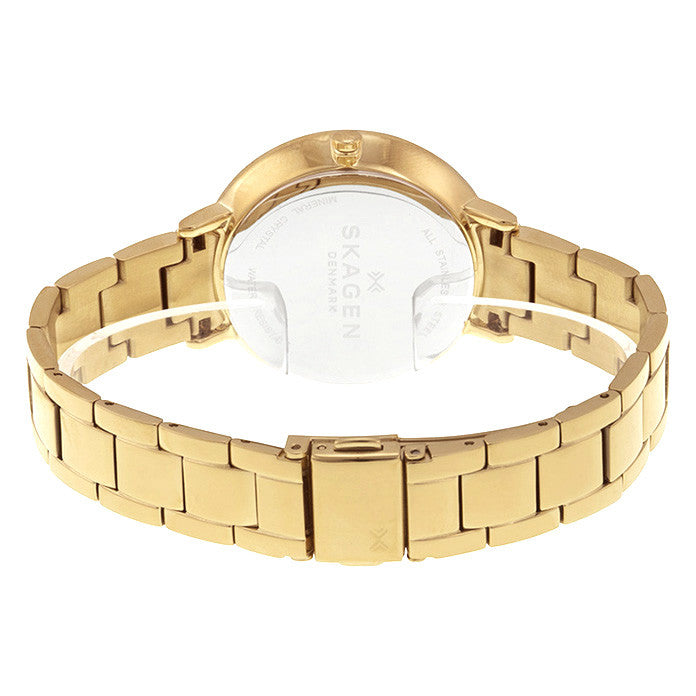 Ditte Silver Dial Gold-Tone Stainless Steel Ladies Watch