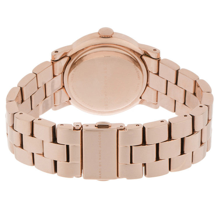 Amy Dexter Wheat Dial Rose Gold-tone Ladies Watch