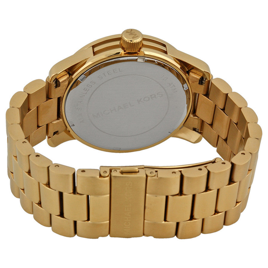 Runway Quartz Gold-tone Bracelet Gold Dial Ladies Watch