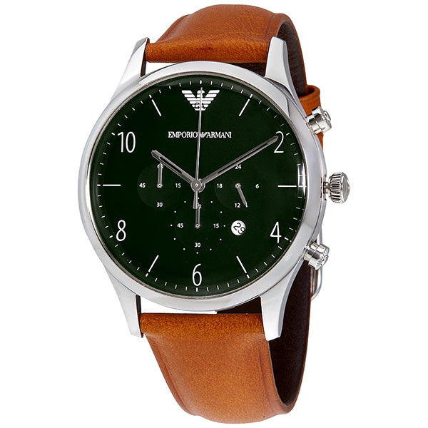 Dress Green Dial Men's Chronograph Watch