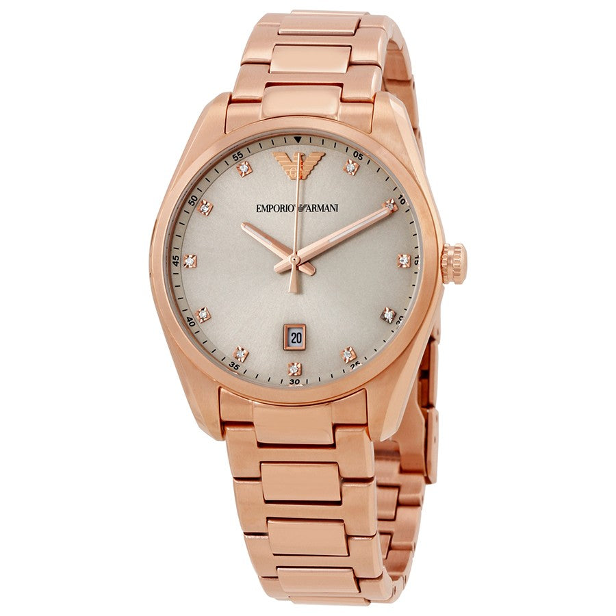 Classic Silver Sunray Dial Ladies Watch