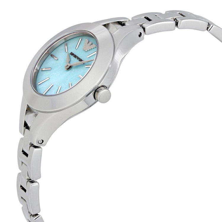 Dress Sea Blue Mother Of Pearl Dial Ladies Watch