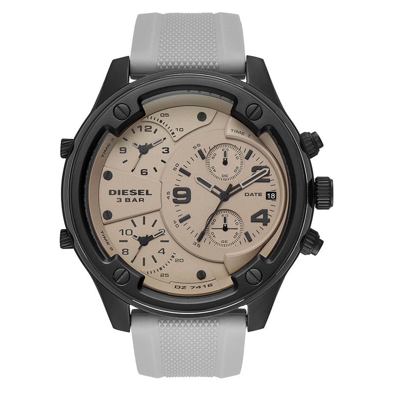 Men's Chronograph Boltdown Grey Dial With Grey Silicone Strap Watch