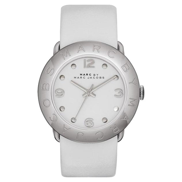 Amy White Leather Ladies Watch
