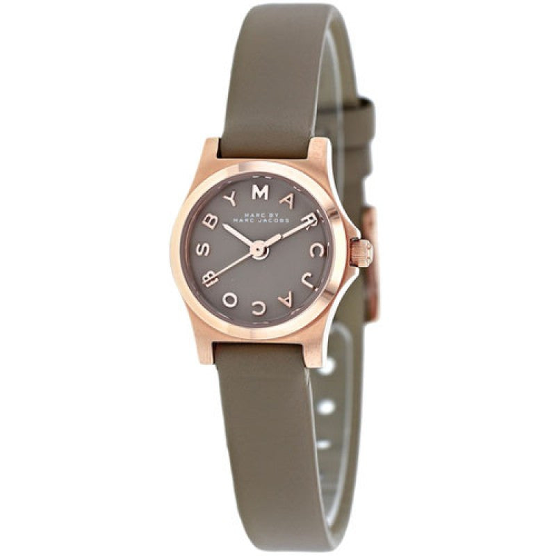 Henry Dinky Grey Leather Ladies' Watch