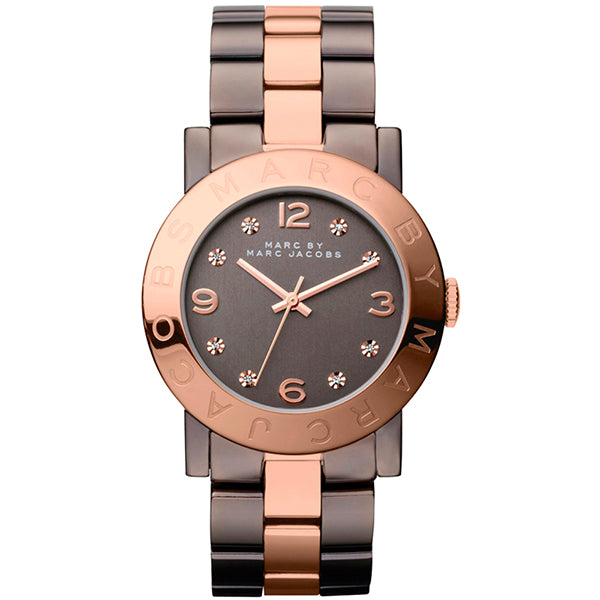 Amy Brown Dial Two-tone Stainless Steel Ladies Watch
