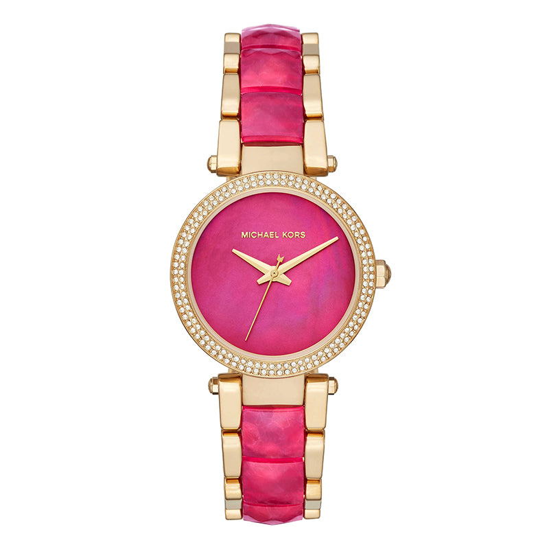 Parker Pink Mother Of Pearl Dial Ladies Watch