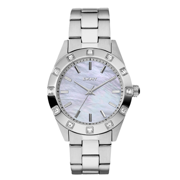 Mother of Pearl Dial Stainless Steel Ladies Watch