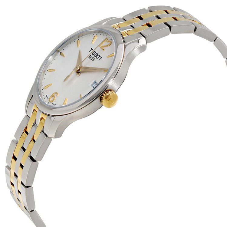 Tradition White Dial Two-tone Stainless Steel Ladies Watch